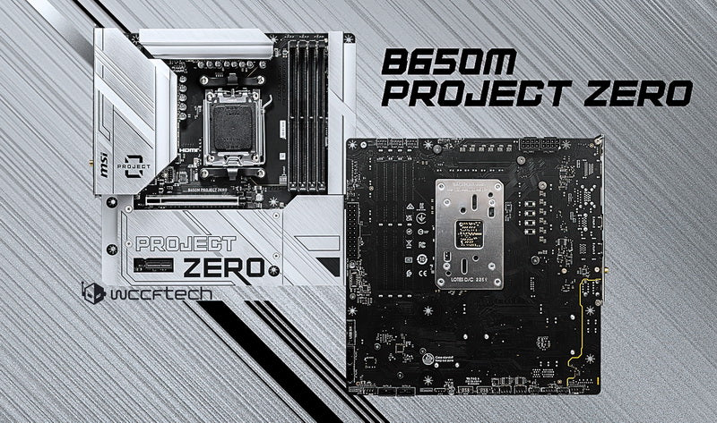 MSI Unveils Innovative B650M Project Zero Micro-ATX Motherboard with Backward-Facing Connectors and DDR5 Support