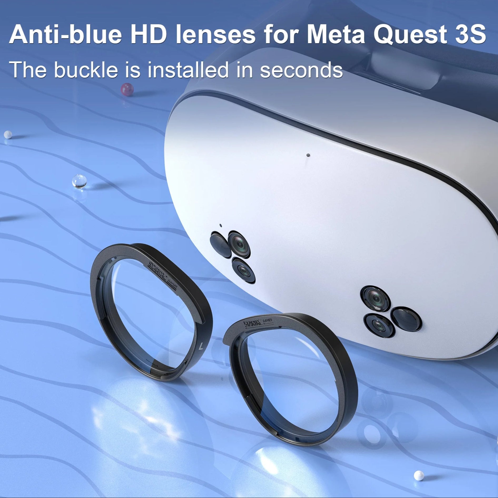 Anti-Blue Protection Lenses for Meta Quest 3S