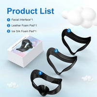 3-in-1 Comfortable PU Face Mask Cover for Meta Quest 3S