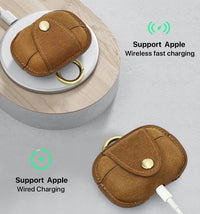 Premium Handmade Cowhide Leather Pouch for AirPods Pro 2