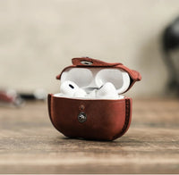 Premium Handmade Cowhide Leather Pouch for AirPods Pro 2