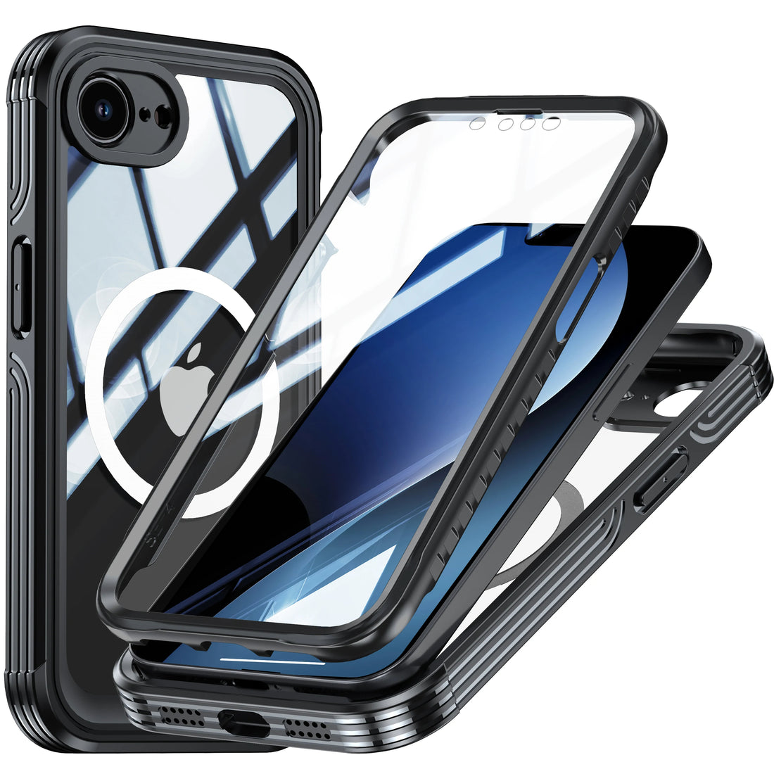 iPhone 16e 360° MagSafe Case with Full-Body Protection & Glass Shield