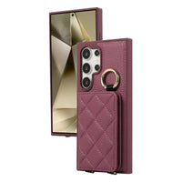 Protective Crossbody Leather Case with Card Holder for Samsung Galaxy S24 Series