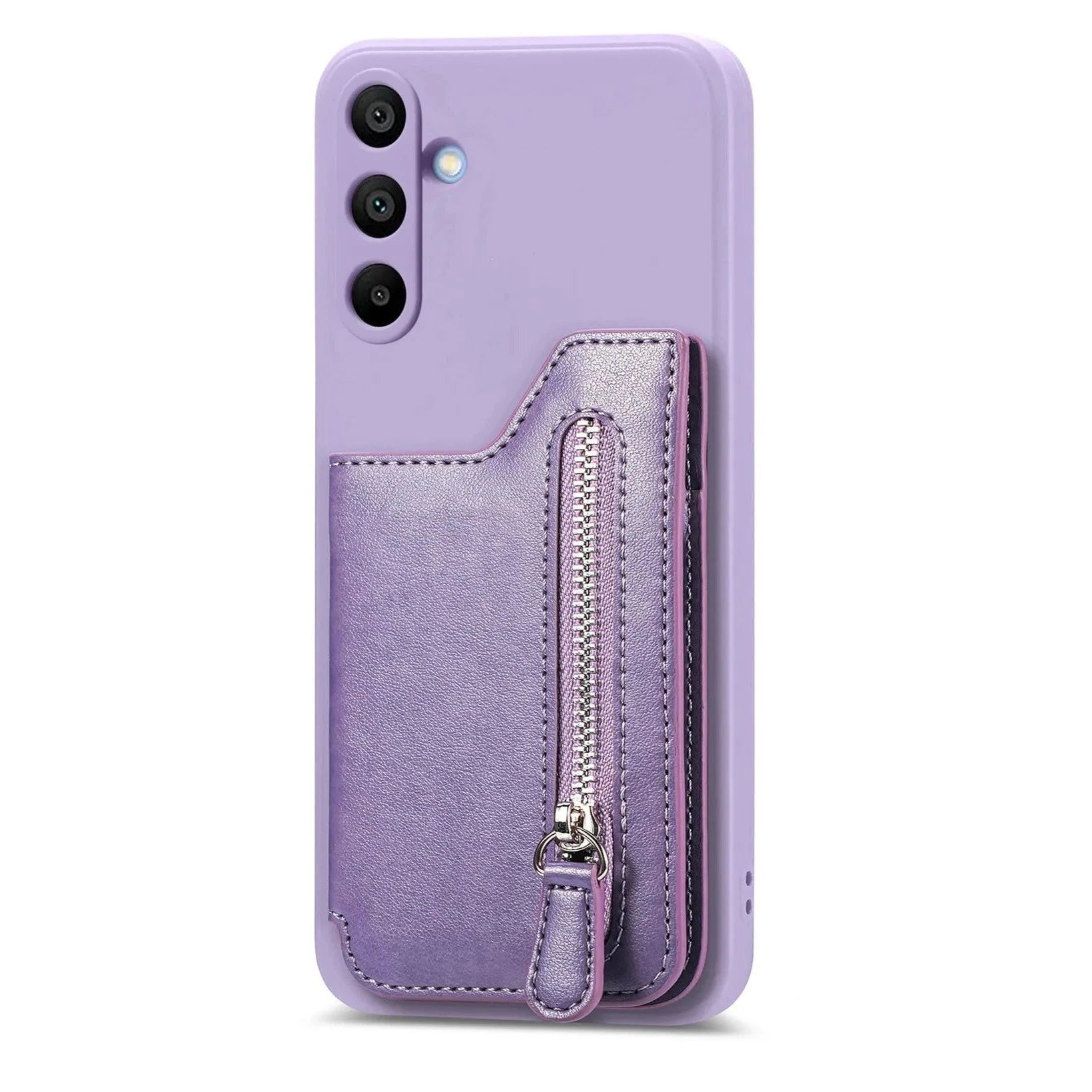 Zipper Card Slot Holder Leather Wallet Case for Samsung Galaxy S23 Series