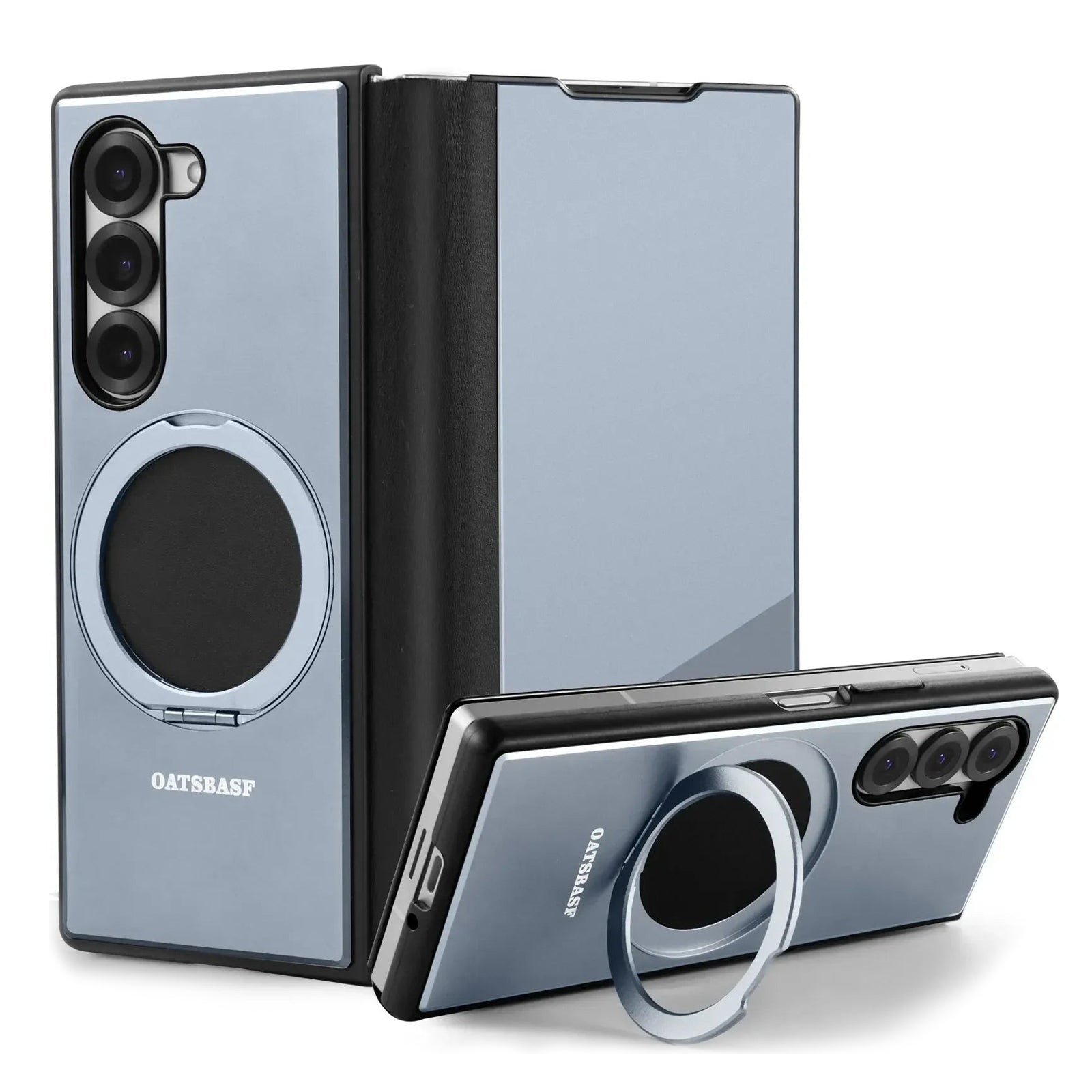 Full Coverage Protective Magnetic Case with 360° Rotation & Kickstand for Samsung Galaxy Z Fold 5