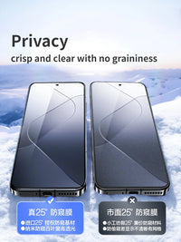 Anti-Peeping Full Cover Tempered Glass Privacy Screen Protector for Xiaomi 14