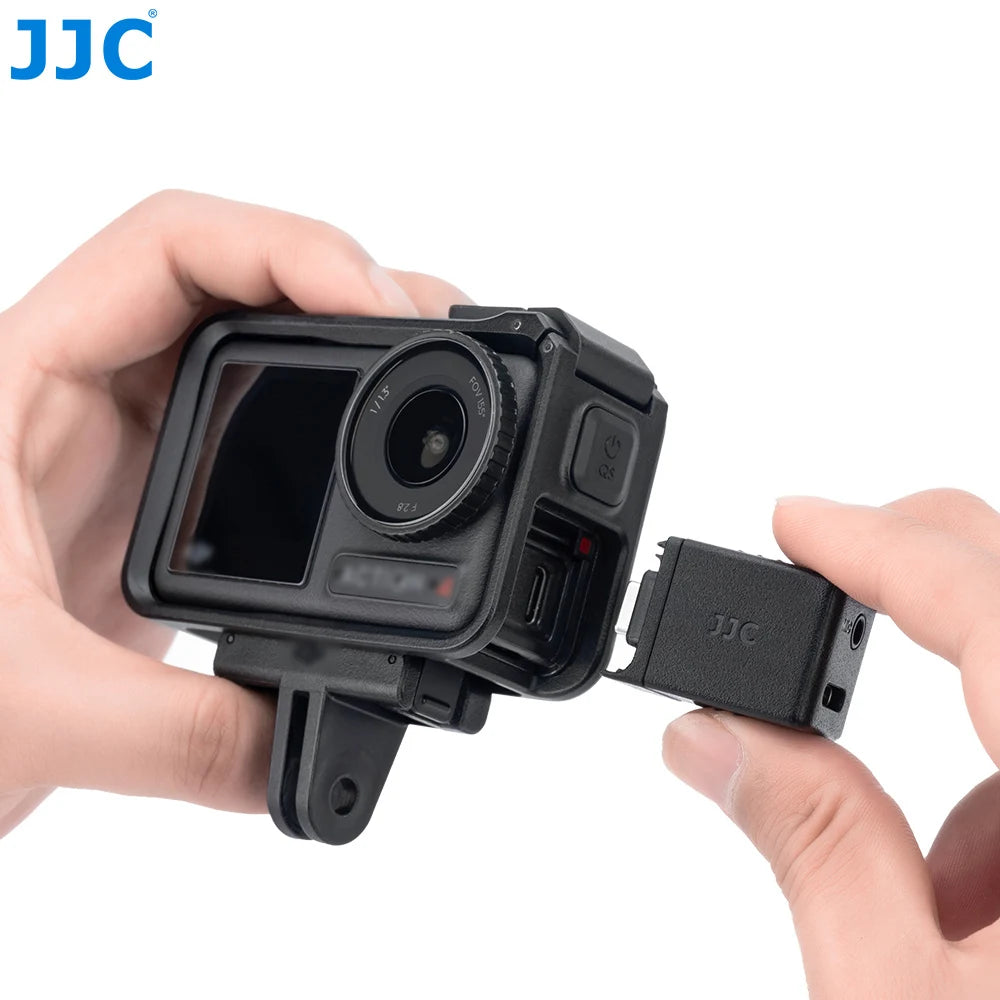 JJC Dual 3.5mm USB-C Microphone Adapter for DJI Osmo Action 4