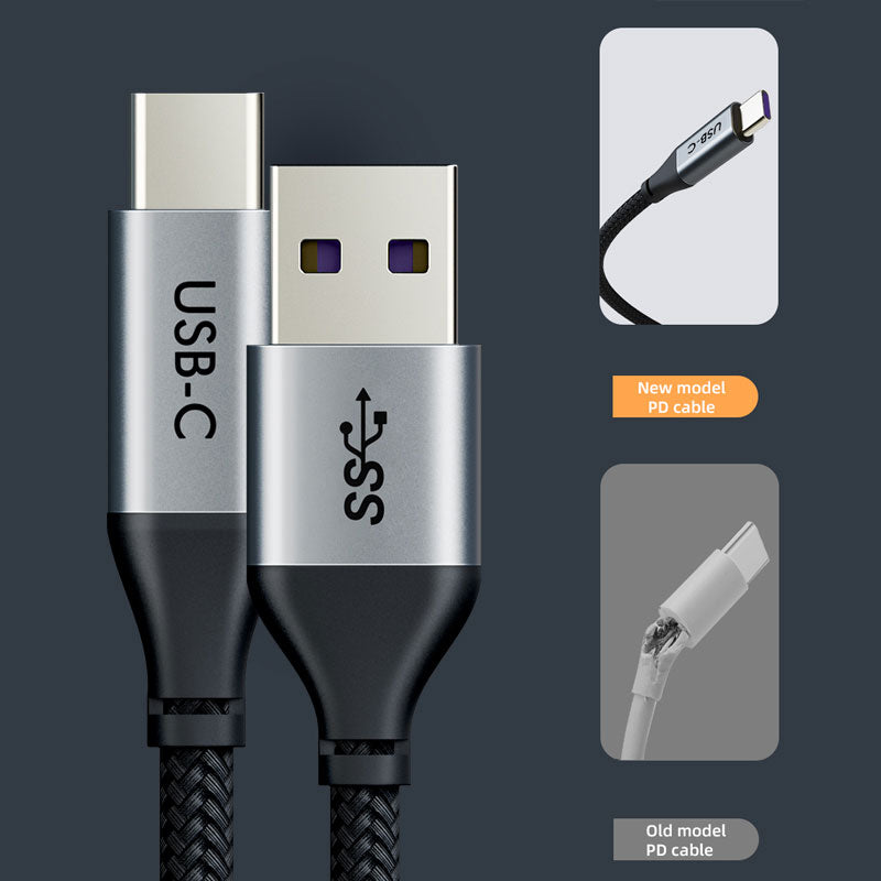 CABLETIME 5A USB-A to USB-C Charge Cable