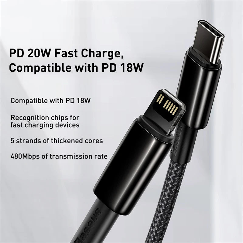 Baseus 20W USB C to Lightning Cable for iPhone