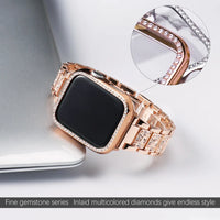 Case Bling Diamond Metal Strap for Apple Watch