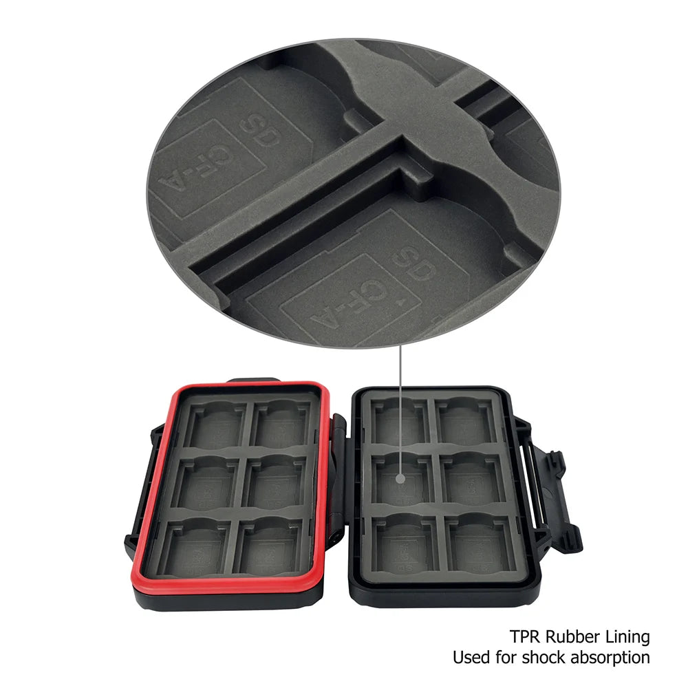 PROfezzion Waterproof Memory Card Protective Box Carry Case
