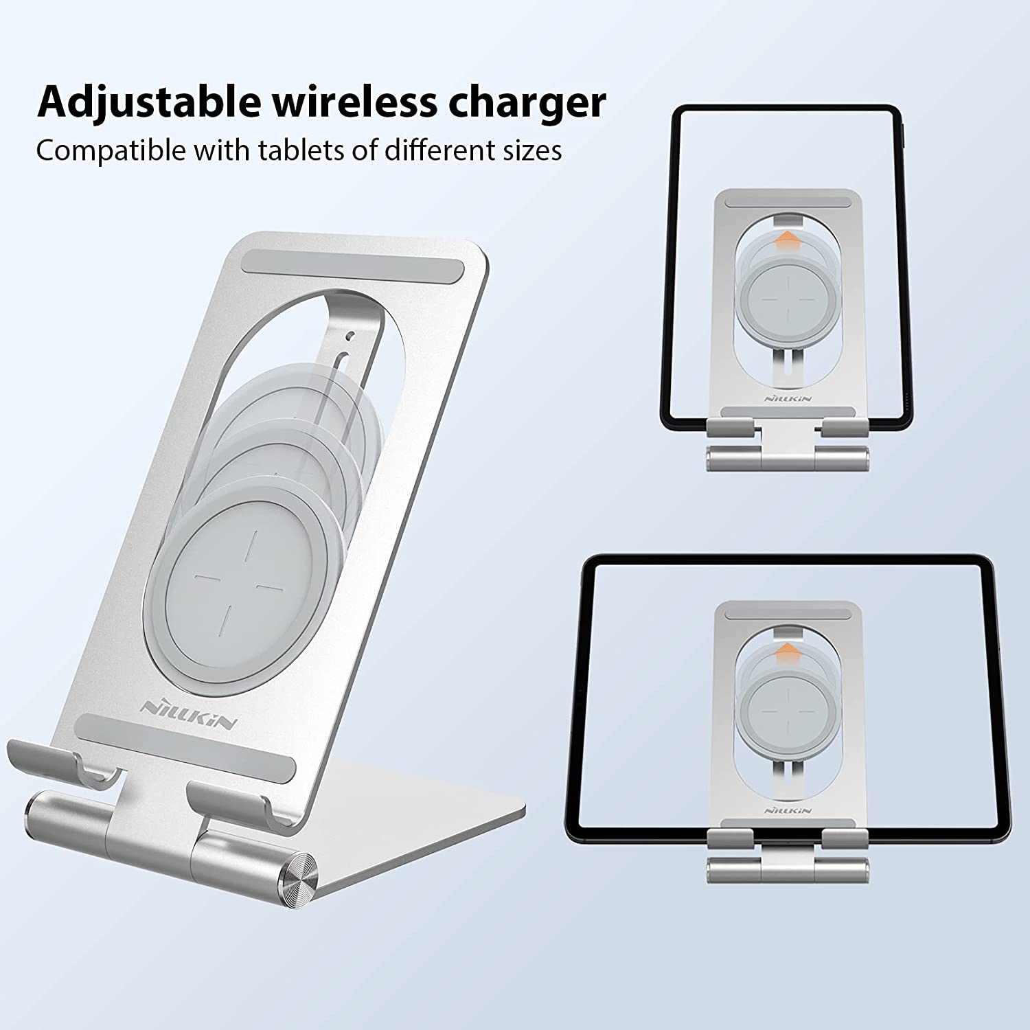 2 in 1 Wireless Charging Tablet Stand