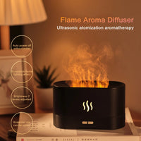 Himist 180ml USB Fragrance Essential Oil Diffuser with Simulation Flame