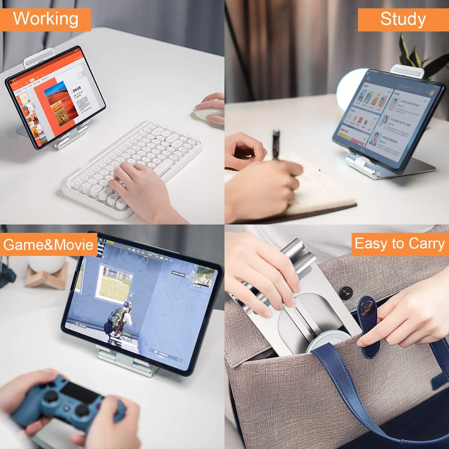 2 in 1 Wireless Charging Tablet Stand