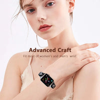 Soft Silicone Floral Thin Slim Narrow Strap for Apple Watch