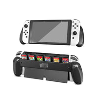 Hand Grip with 6 Game Card Storage Slotsfor Nintendo Switch OLED Console