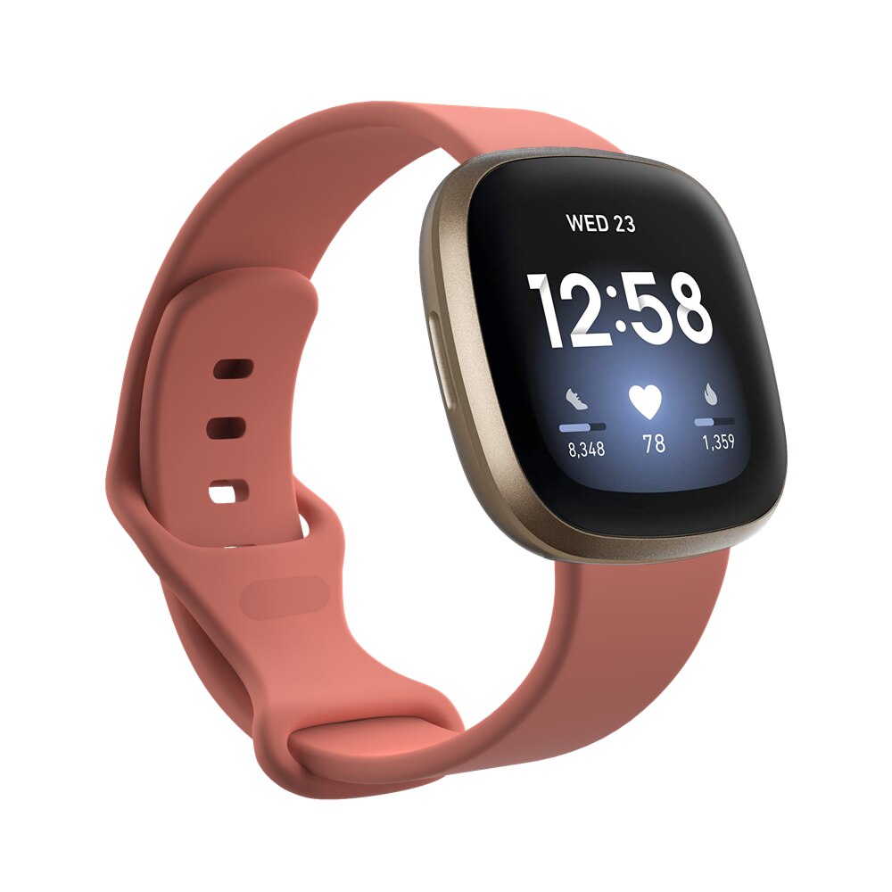 Classic Soft Silicone Replacement Band for Fitbit Versa 3 and Fitbit Sense