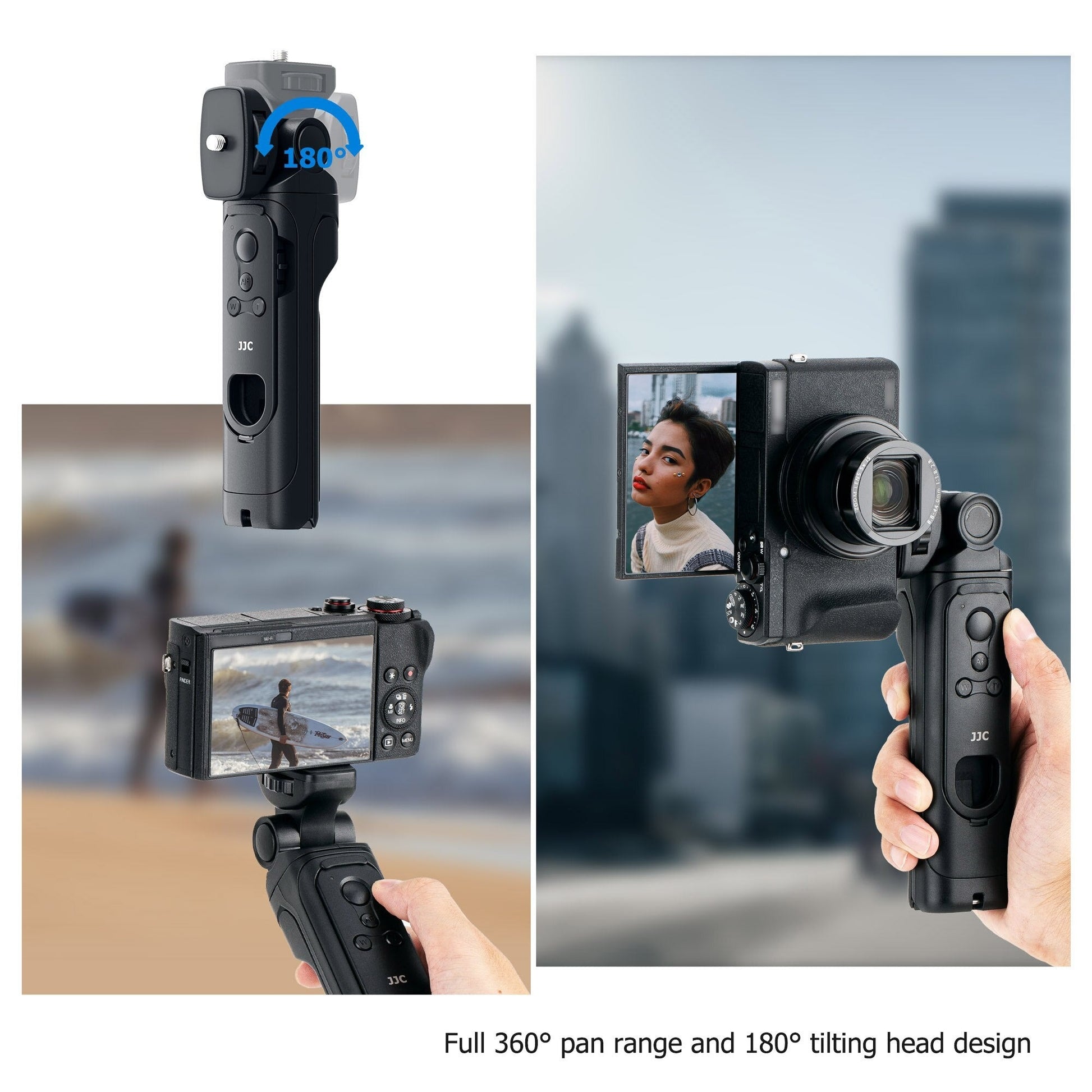 JJC BR-E1 Wireless Remote Control Grip for Canon Cameras