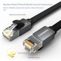 CHOSEAL Cat7 RJ45 Ethernet LAN Network Cable