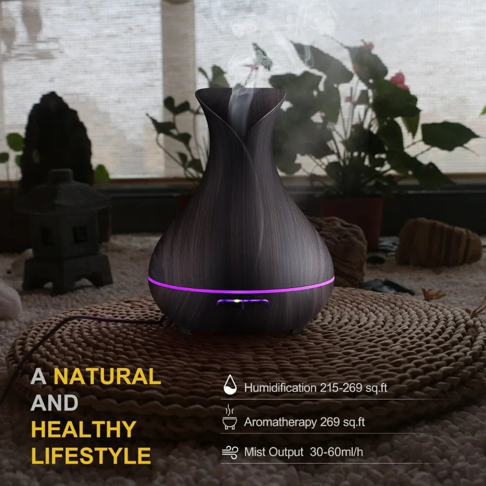 Vase-Style Ultrasonic Essential Oil Diffuser