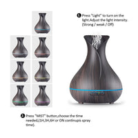 Vase-Style Ultrasonic Essential Oil Diffuser