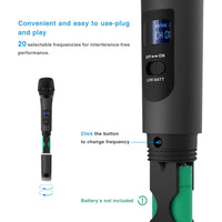 FIFINE UHF Handheld Dynamic Microphone – Reliable Wireless Performance