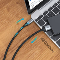 CABLETIME 5A USB-A to USB-C Charge Cable