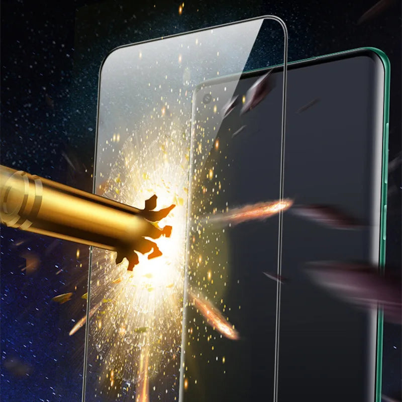 Full Cover Tempered Glass Screen Protector with Protective Camera Lens Film for OPPO Reno 11 and Reno 11 Pro