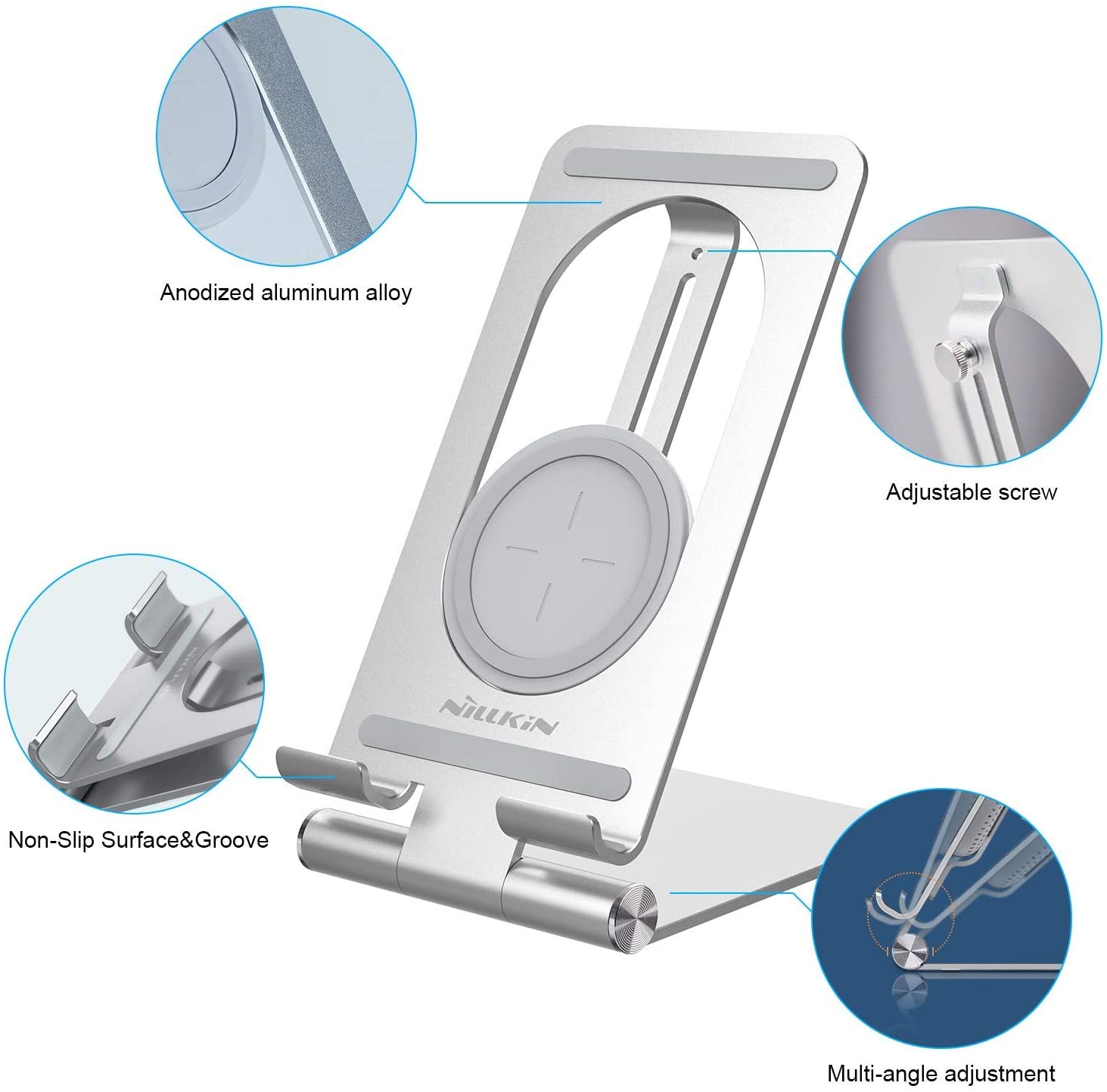 2 in 1 Wireless Charging Tablet Stand