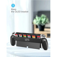 Hand Grip with 6 Game Card Storage Slotsfor Nintendo Switch OLED Console