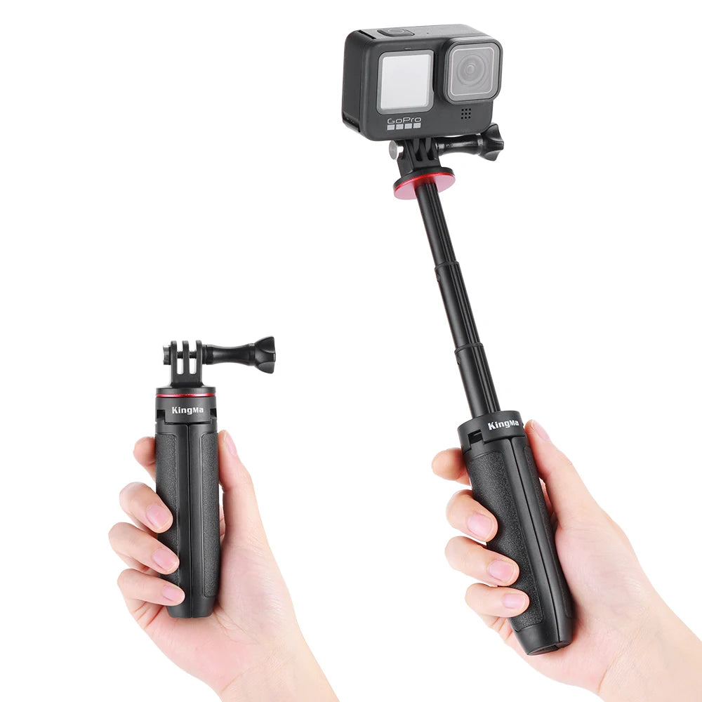 KingMa Portable Extension Tripod Selfie Stick Grip for GoPro & DJI OSMO Action Cameras