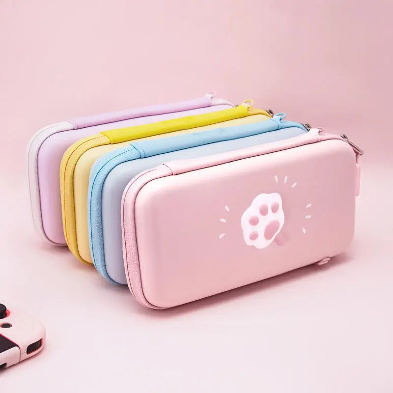 Pink Hard Shell Travel Carrying Case for Nintendo Switch