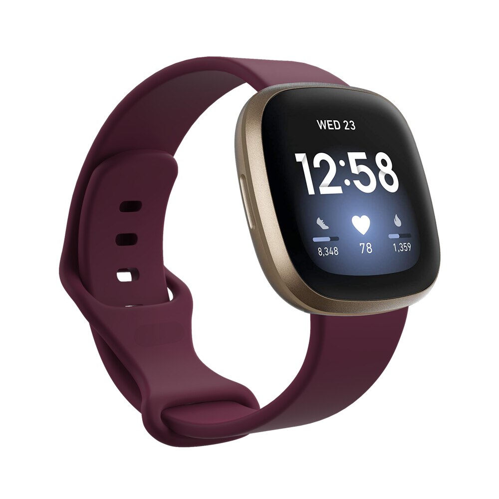 Classic Soft Silicone Replacement Band for Fitbit Versa 3 and Fitbit Sense