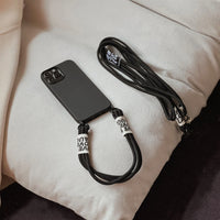 Luxury Solid Color Crossbody Lanyard Strap Soft Case for iPhone 15 Series