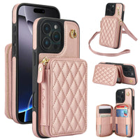 Leather Crossbody Wallet Case with Card Slots for iPhone 16 Series