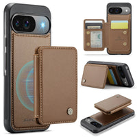 2-in-1 Detachable Magnetic Leather Wallet Case with Card Slots for Google Pixel 9 Series