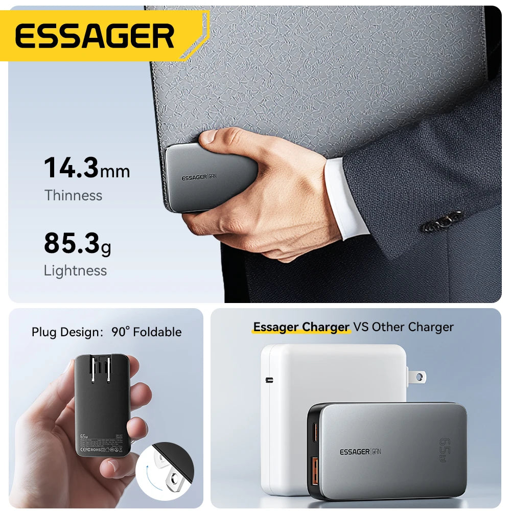 Essager Ultra-Thin 65W GaN Charger