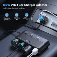 Joyroom 7 in 1 39W Fast PD Car Charger Adapter