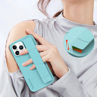 Leather Drop-Resistant Fashion Wrist Strap Phone Holder Case for iPhone 14 Series