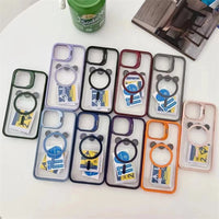 Fashion MagSafe Stand Case with Lens Protector for iPhone 15 Series