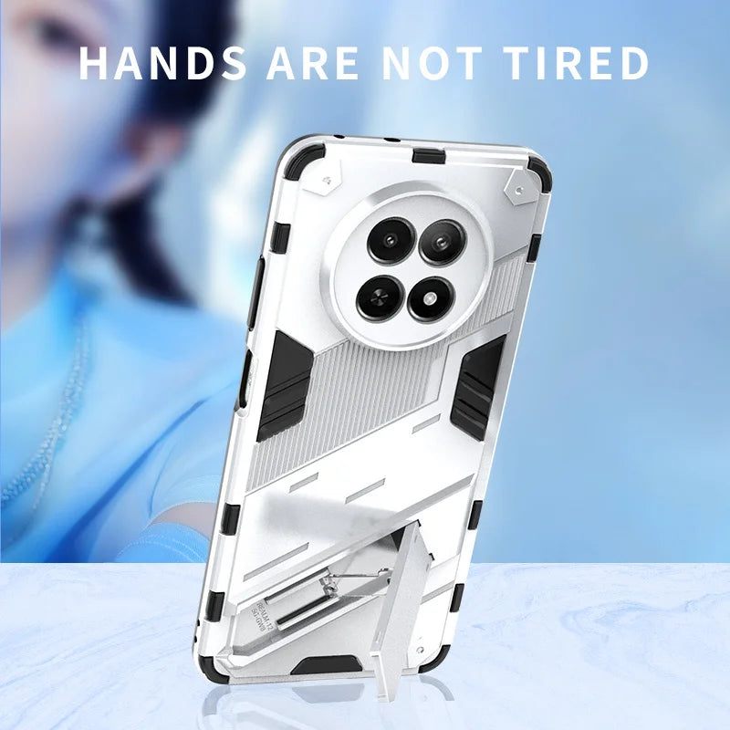 Armor Shockproof KidStand Hard PC Protective Phone Bumper Case for Realme 12X