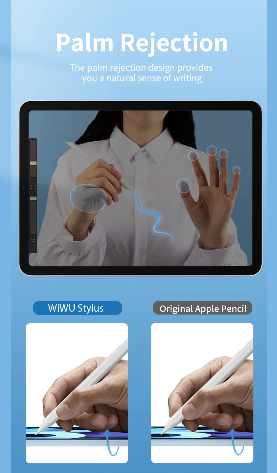 WiWU Palm Rejection Stylus Pencil