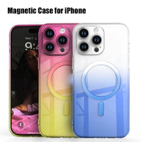 Magnetic Gradient Color Phone Case for iPhone 15 Series