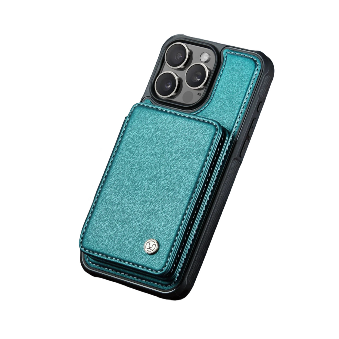 2-in-1 Magnetic Leather Case with Detachable Card Slot for iPhone 14