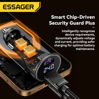 Essager 73W Car Charger with Dual USB Ports