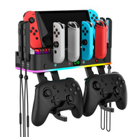 Nintendo Switch Dock Station & Wall Mount with RGB Charging Dock