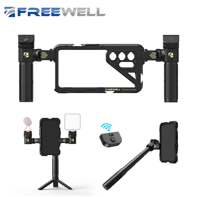 Freewell Multifunction Genius Cage Rig Basic Kit for Samsung Galaxy S24 Ultra