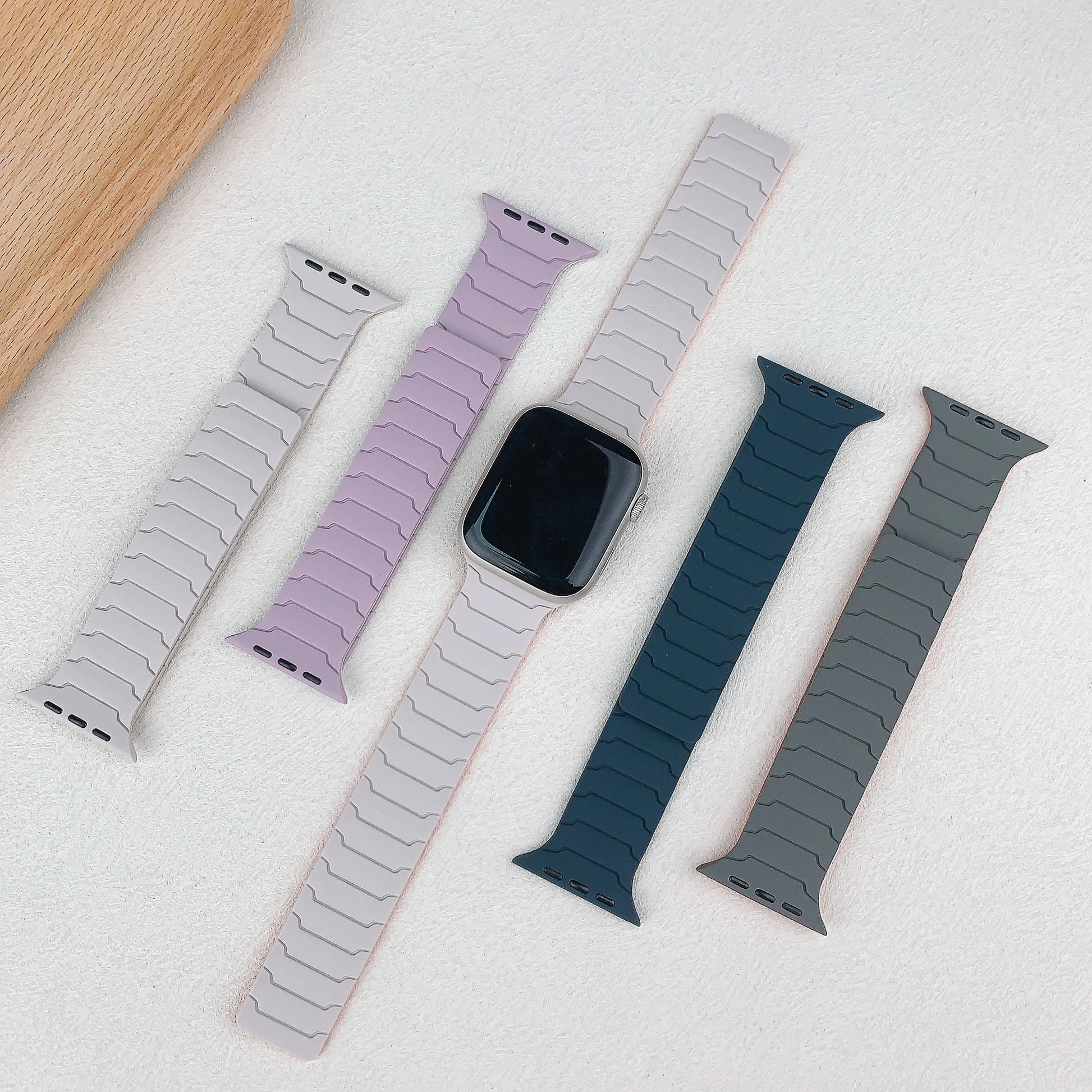 Flexible Silicone Magnetic Strap for Apple Watch