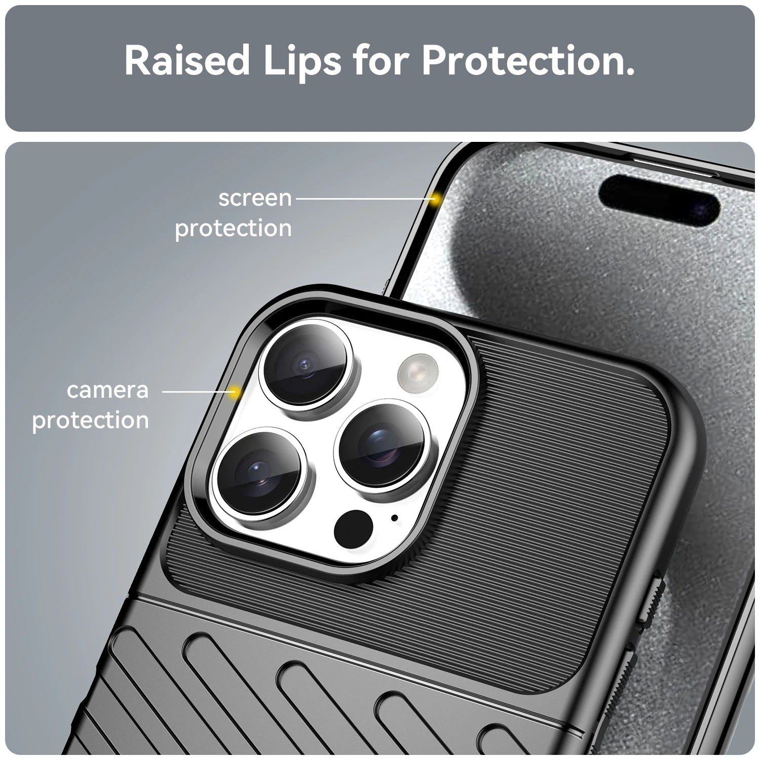 iPhone 15 Series TPU Shockproof Soft Case