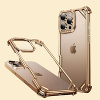 Ultra-Thin Aluminum Alloy Shockproof Metal Frameless Case for iPhone 15 Pro and iPhone 15 Pro Max